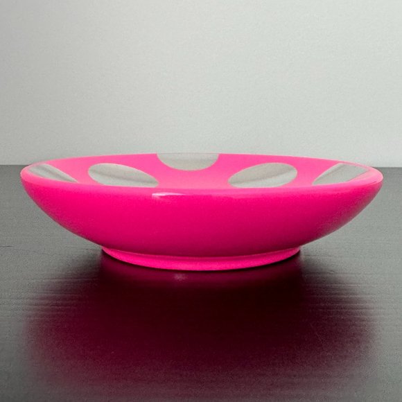 Victoria's Secret PINK Polka Dot Catch-All Dish Tray Soap Dish Trinket Holder - Picture 2 of 15